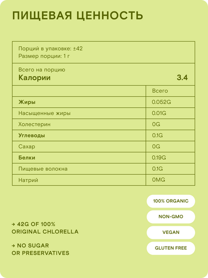 Хлорелла Chikugo CK-5 (микропудра) — Япония