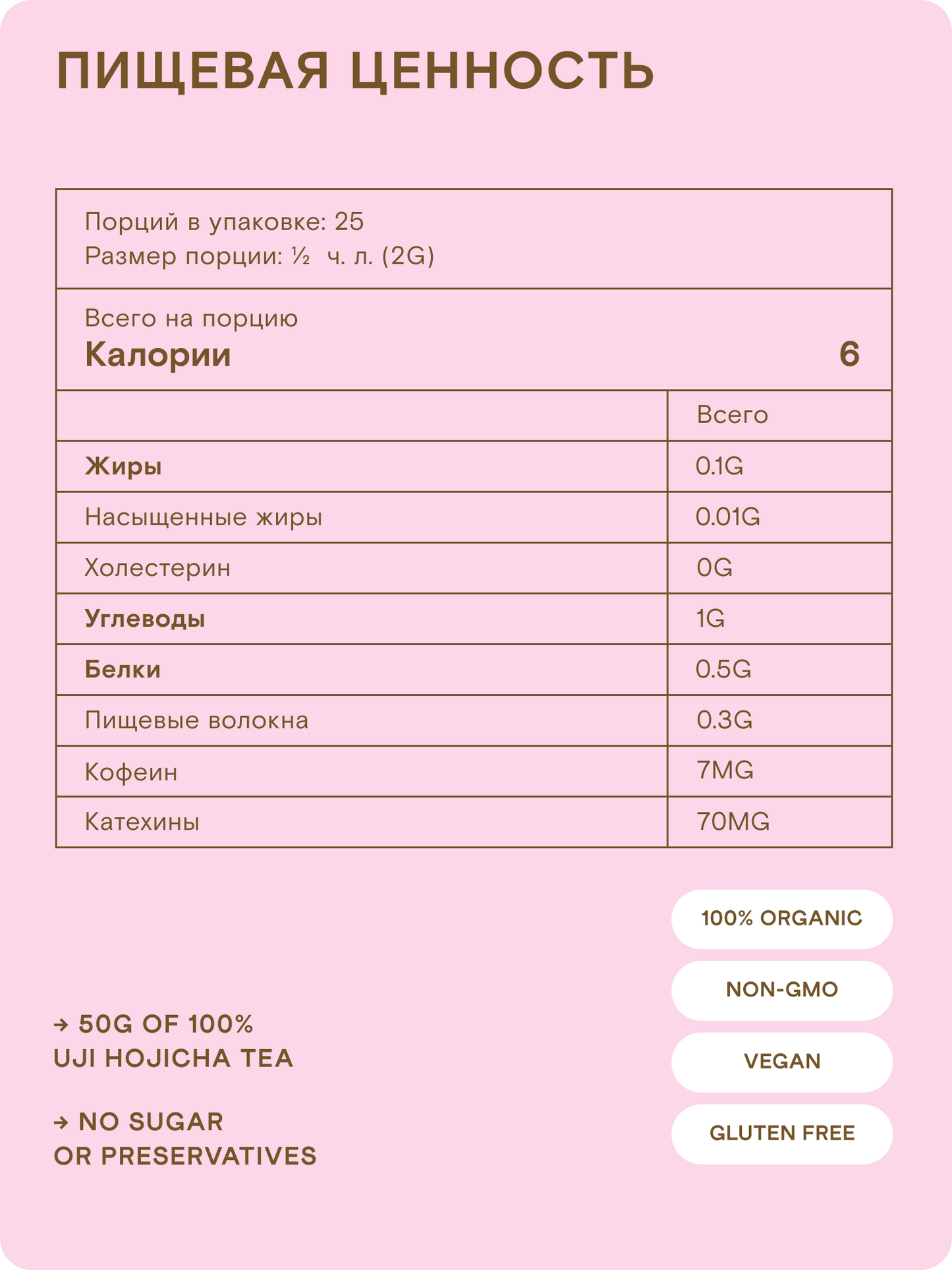 Ходзича в порошке для латте и десертов, 50 г — Япония, Удзи