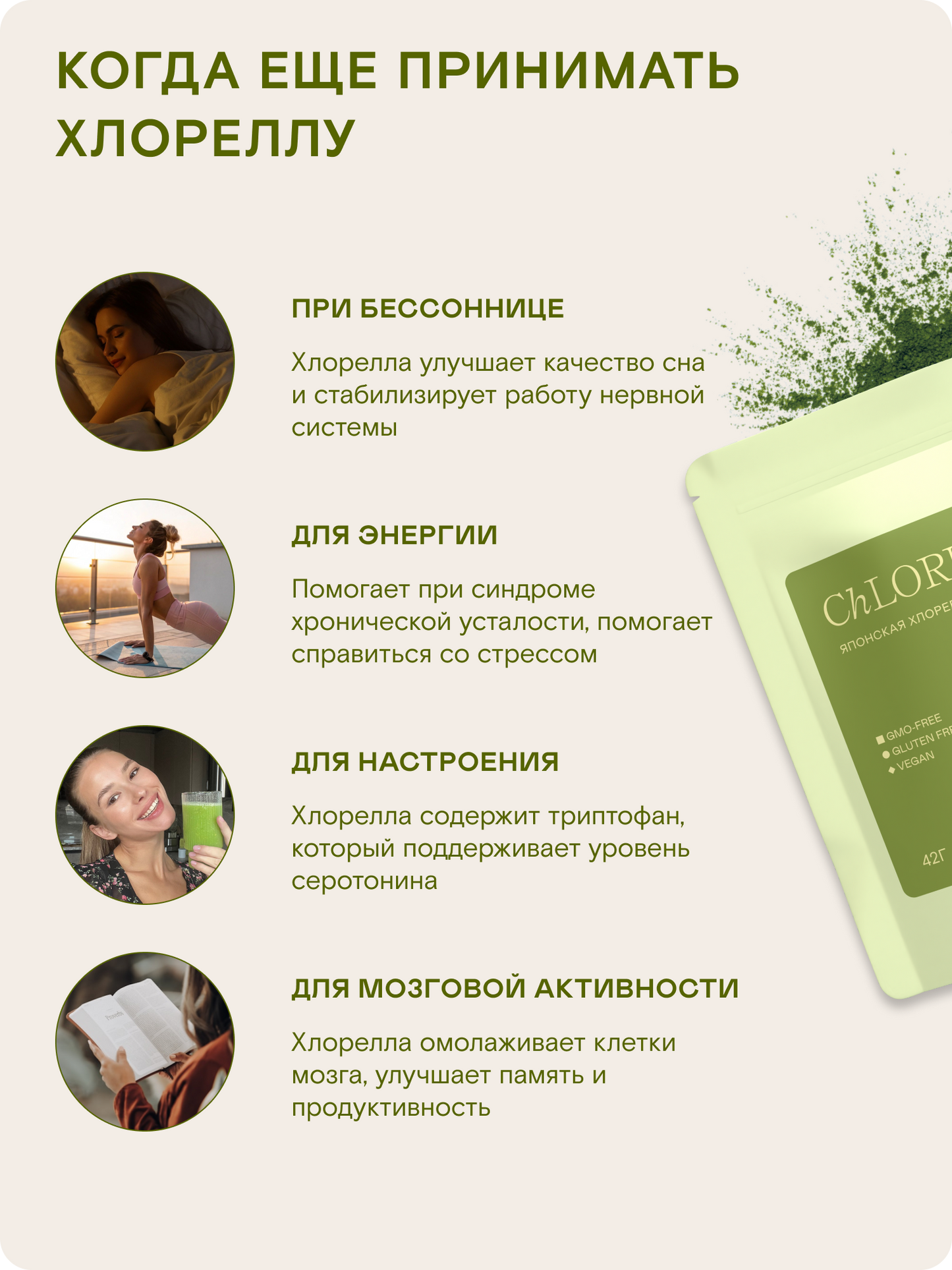 Хлорелла Chikugo CK-5 (микропудра) — Япония
